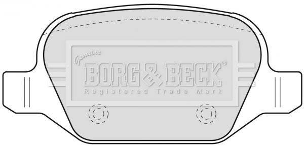 BORG & BECK Комплект тормозных колодок, дисковый тормоз BBP1776